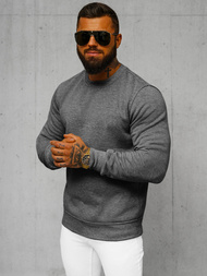 Grafitinis vyriškas džemperis OZONEE JS/2001-10Z