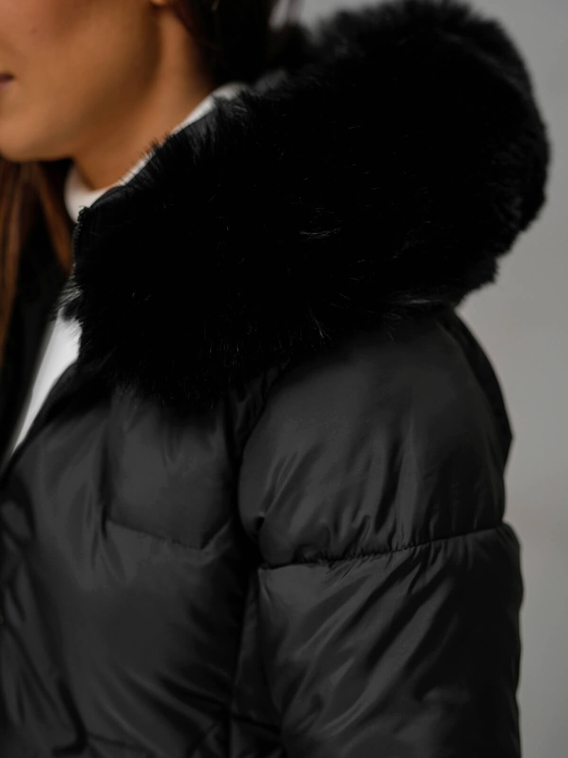 Juoda moteriška striukė OZONEE JS/16M9202/392Z