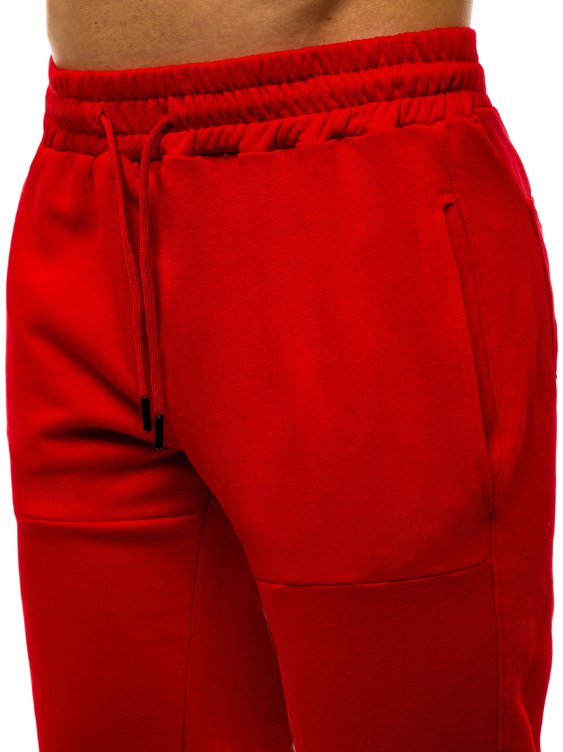 Raudonos vyriškos sportinės kelnės OZONEE G/11129