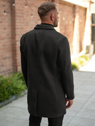Juodas vyriškas paltas OZONEE JS/11Z8269