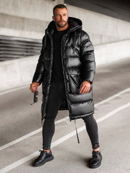 Juodas vyriška žieminė striukė OZONEE O/M3205Z