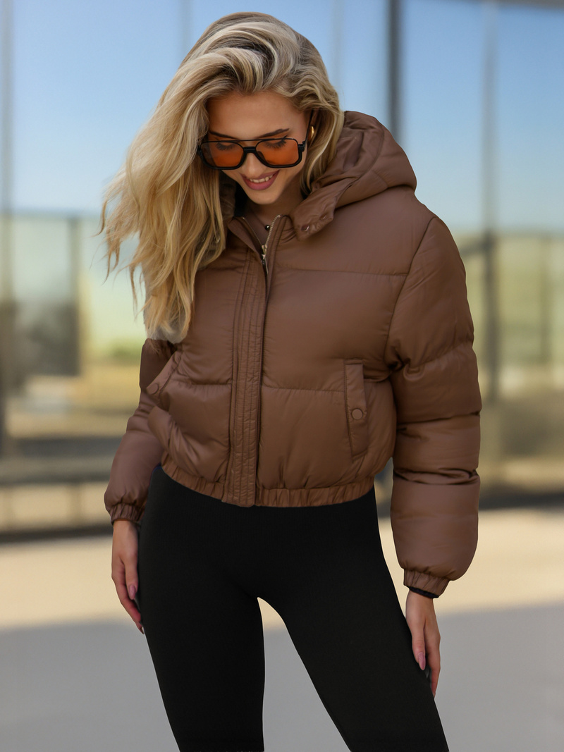 Šokoladas moteriška striukė OZONEE JS/5M3260/158Z