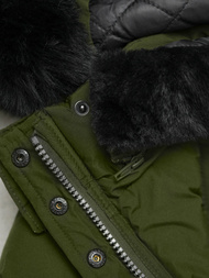 Rusvai žalsva moteriška striukė OZONEE O/W377