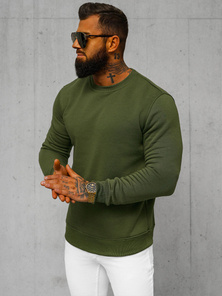 Rusvai žalsva vyriškas džemperis OZONEE JS/2001-10Z