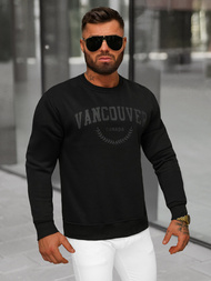 Juodas vyriškas džemperis OZONEE JS/8B1363/3