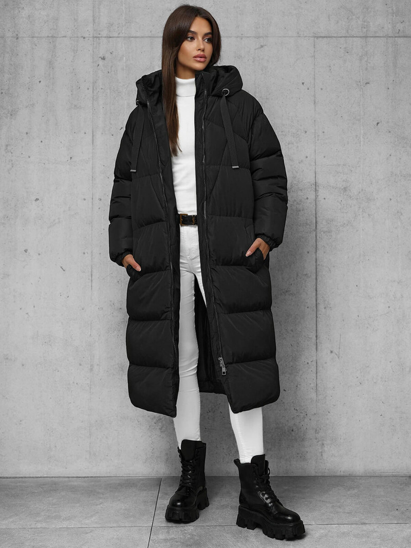 Juoda moteriška striukė OZONEE JS/5M3163/392Z