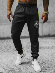 Juodos vyriškos sportinės kelnės OZONEE JS/K10250Z