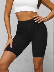 Trumpos moteriškos tamprės juodos OZONEE JS/17K593/3