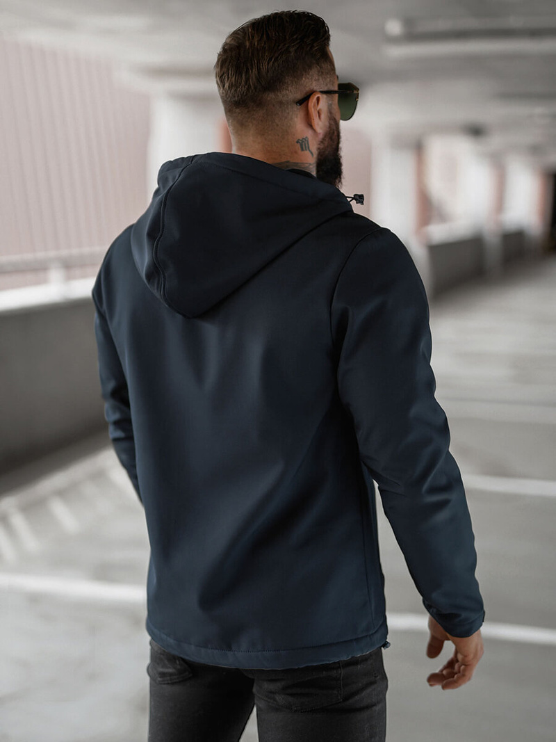 Granatinė vyriška softshelte striukė OZONEE JS/27B6513/25Z