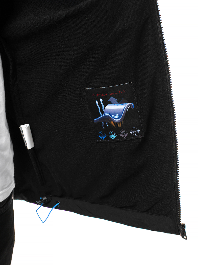 Juodai-Mėlyna vyriška softshelte striukė OZONEE GE/12263