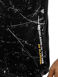 Juodi vyriški marškinėliai OZONEE JS/SS10917