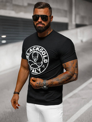 Juodi vyriški marškinėliai OZONEE NB/MT3074