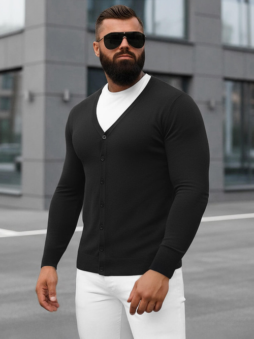 Tamsiai vyriškas megztinis OZONEE NB/MM6006/4Z