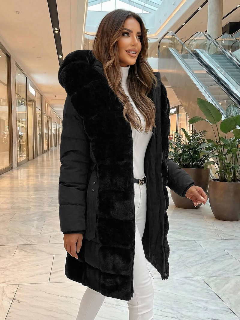 Juoda moteriška striukė OZONEE JS/5M3158/392Z