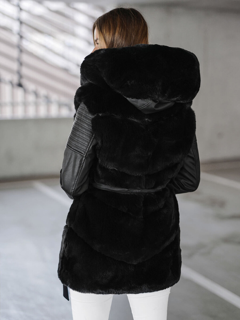 Juoda moteriška striukė OZONEE JS/11Z8090Z