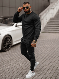 Juodas vyriškas sportinis kostiumas OZONEE JS/68C10380/3Z