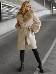 Pieno spalva moteriškas paltas OZONEE JS/61M8509/280