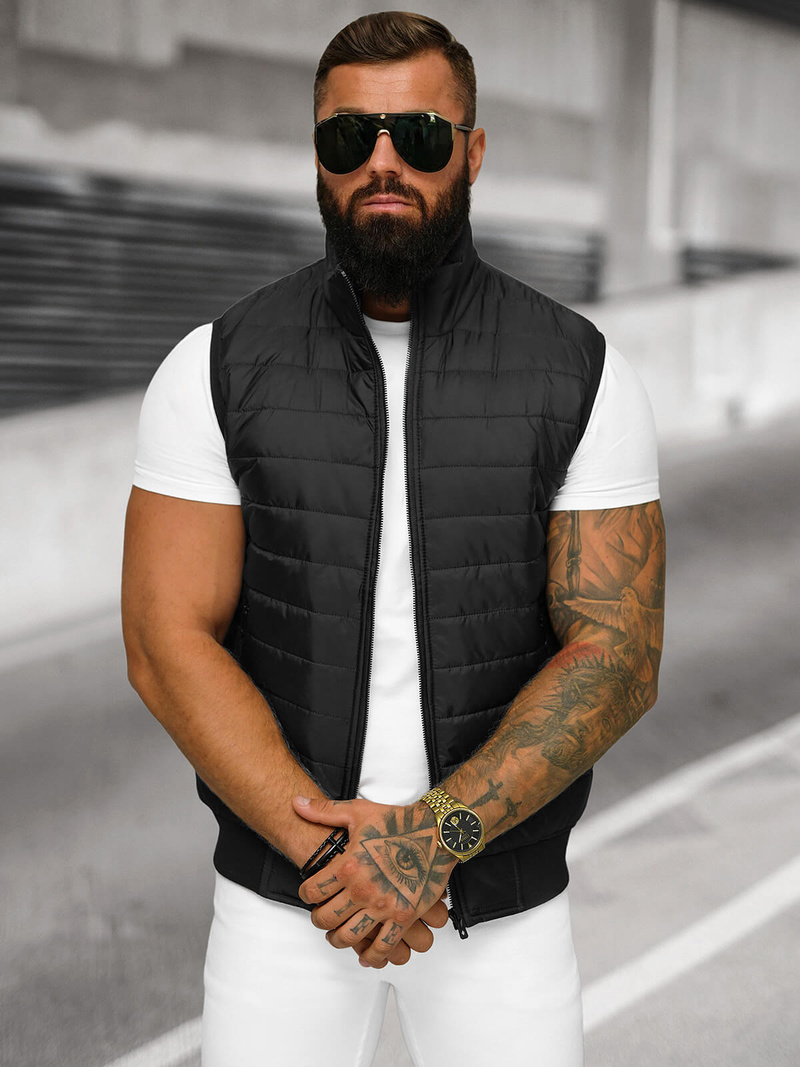 Juodi vyriška liemenė OZONEE JS/MY77Z