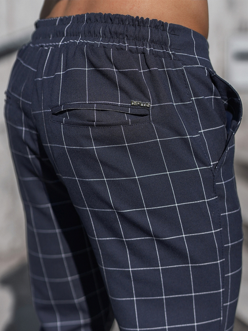 Granatinės vyriškos chino kelnės OZONEE DJ/2275/22Z