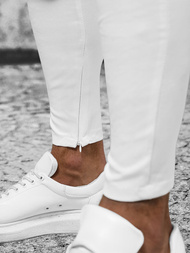 Balti vyriškos chino kelnės OZONEE DJ/550170