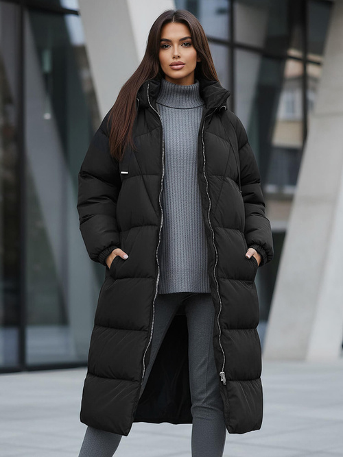 Juoda moteriška striukė OZONEE JS/5M3163/392Z