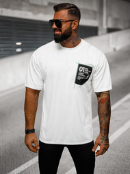 Balti vyriški marškinėliai OZONEE O/3C333