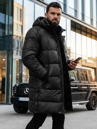 Juoda vyriška žieminė striukė OZONEE O/M800Z