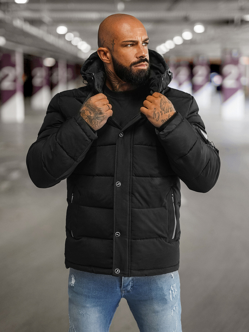 Juoda vyriška striukė OZONEE JS/57M7503/392