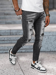 Juodai vyriški džinsai OZONEE NB/MP0152N