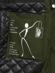 Rusvai žalsva moteriška striukė OZONEE O/W377Z