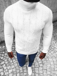 Baltas vyriškas megztinis OZONEE NB/MM6012/1