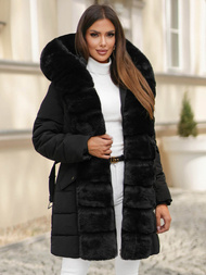 Juoda moteriška striukė OZONEE JS/11Z8096Z