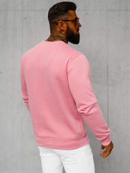 Šviesiai-Rožinis vyriškas džemperis OZONEE JS/2001-10Z