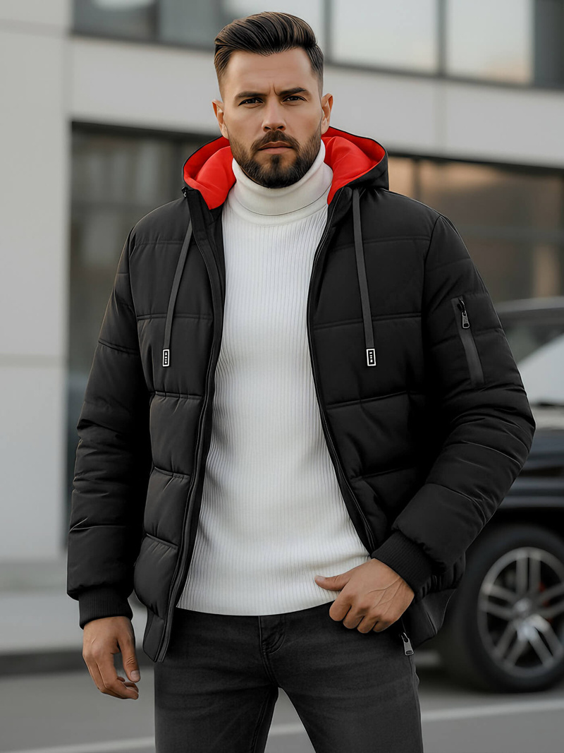 Juoda vyriška striukė OZONEE JS/31M5003Z