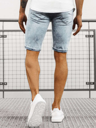 Šviesiai-Mėlyni Vyriški džinso šortai OZONEE B/55109