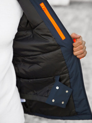 Granatinė vyriška striukė OZONEE JS/HH011/50Z