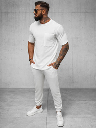 Baltas vyriški marškinėliai OZONEE O/Y960T