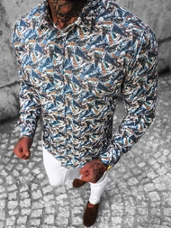 Spalvingi vyriški marškiniai OZONEE O/2822Z