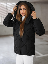 Juoda moteriška striukė OZONEE JS/5M3175/392Z