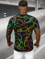 Juodi vyriški marškinėliai OZONEE O/T1272/3