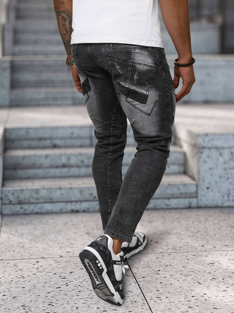 Juodai vyriški džinsai OZONEE NB/MP0045N