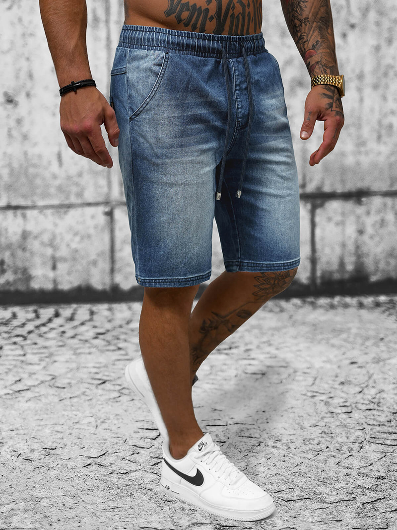 Tamsiai-mėlyni vyriški šortai OZONEE NB/MP0276BS