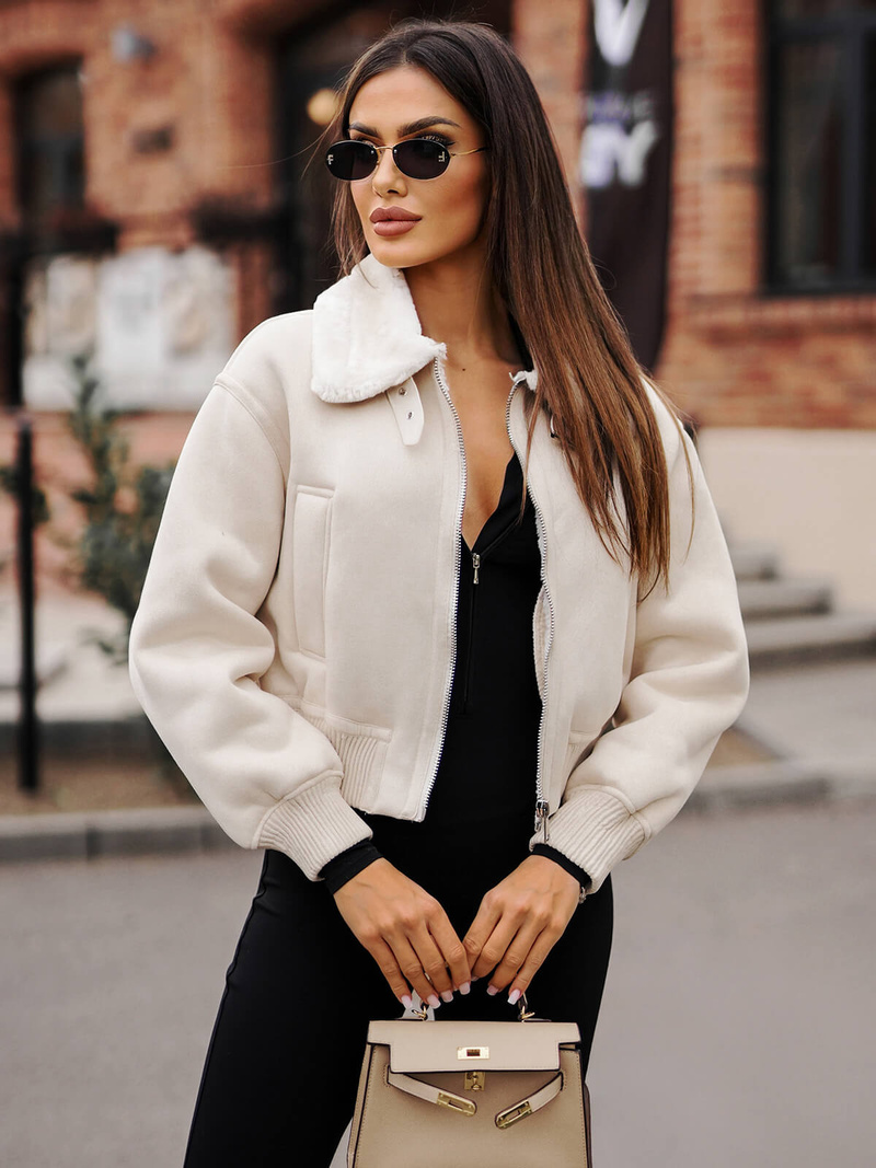 Pieno spalva moteriška striukė OZONEE O/81326