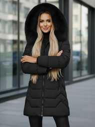 Juoda moteriška striukė OZONEE JS/16M9121/392Z