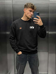 Juodas vyriškas džemperis OZONEE JS/65B3917/3Z