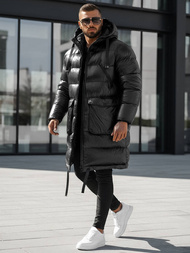 Juodas vyriška žieminė striukė OZONEE O/M3205Z