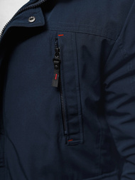 Granatinė vyriška žieminė striukė OZONEE JS/5M718/215