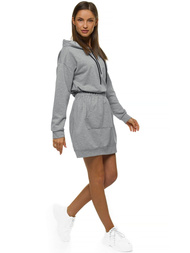 Pilka moteriška suknelė OZONEE O/MB2043 