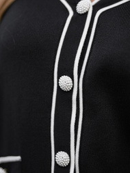 Juodas moteriškas sportinis dviejų dalių kostiumas OZONEE JS/26C8802/3