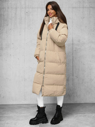 Smėlinis moteriška striukė OZONEE JS/5M3163/62Z